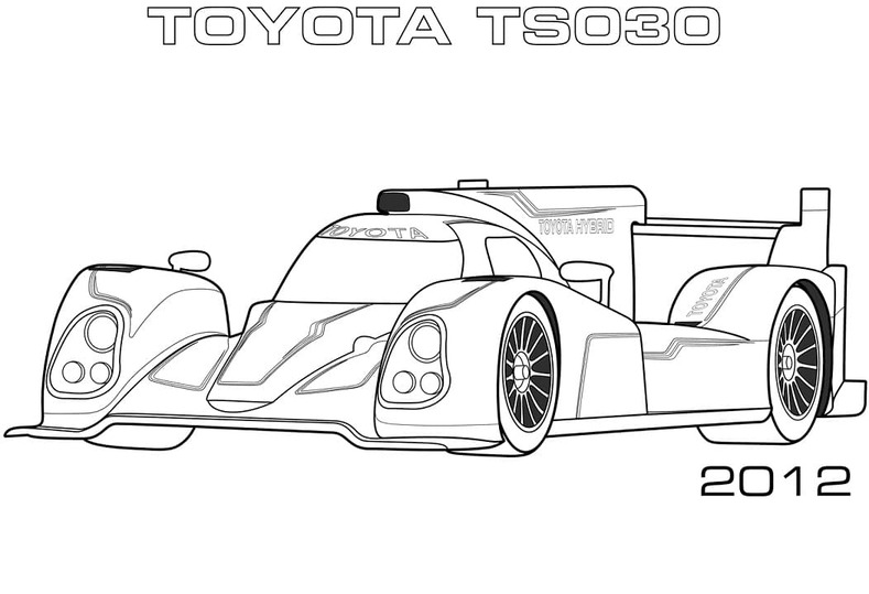 Kolorowanka Narysuj 2012 Toyota TS030