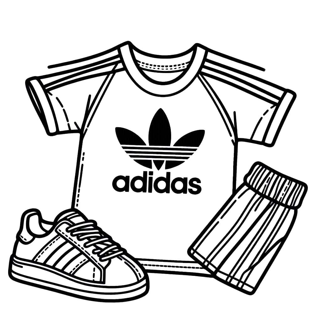 Kolorowanka Narysuj Adidas 7