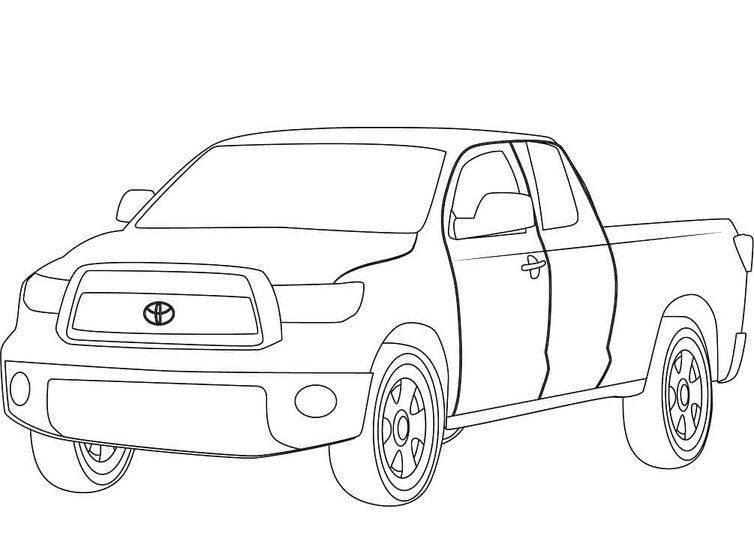 Kolorowanka Narysuj Toyota Tundra