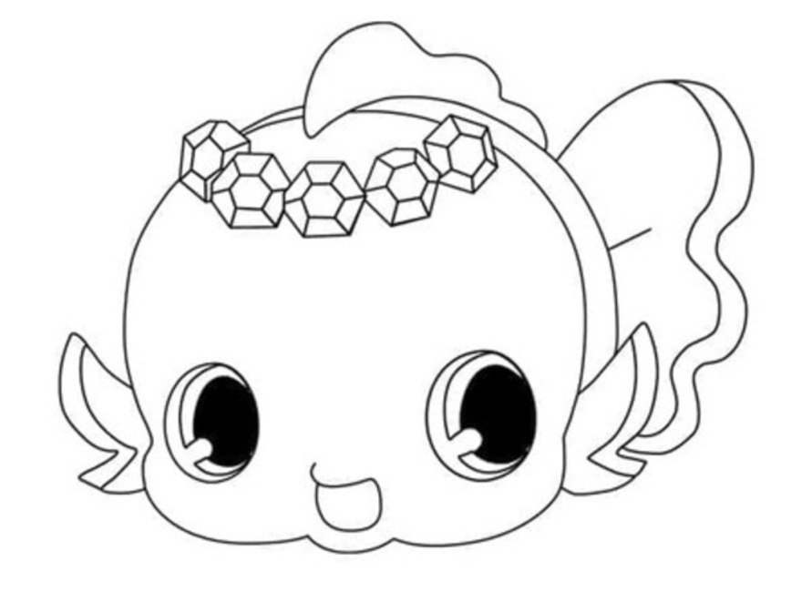 Kolorowanka Narysuj aqua z Jewelpet