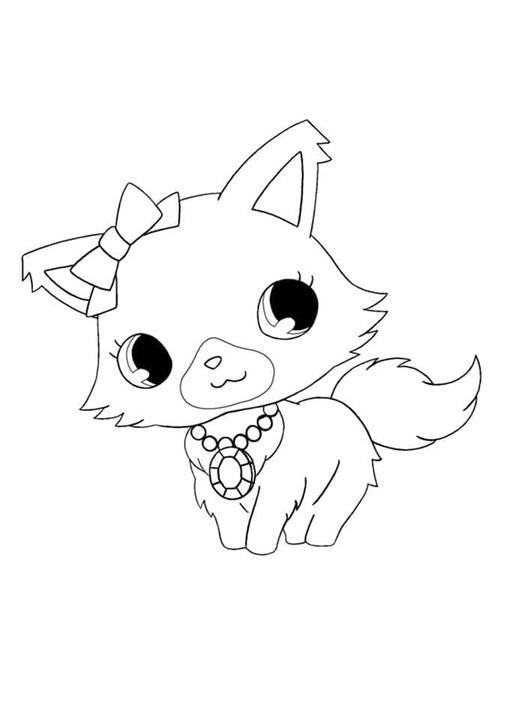 Kolorowanka Narysuj garnet z Jewelpet