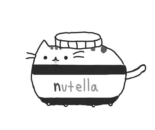 Kolorowanka Pusheen i Nutella