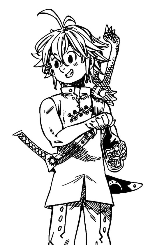 Kolorowanka Uwolnij meliodas