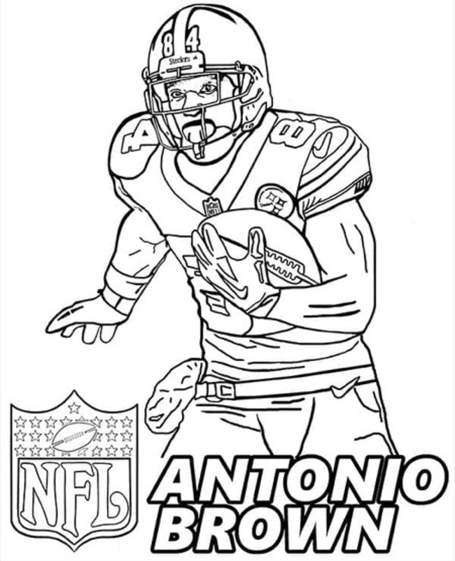 Kolorowanka Narysuj Antonio Brown