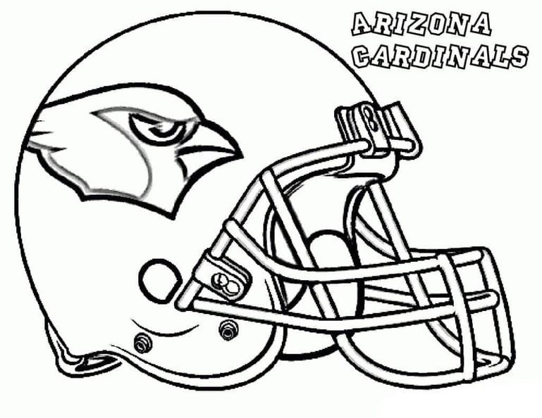 Kolorowanka Narysuj Arizona Cardinals