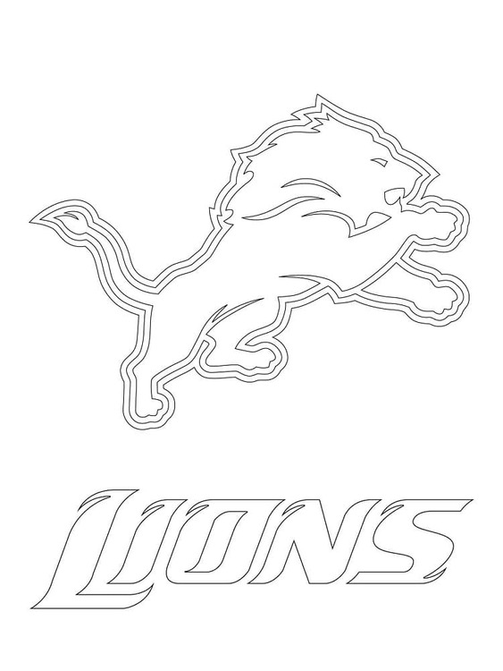 Kolorowanka Narysuj Detroit Lions