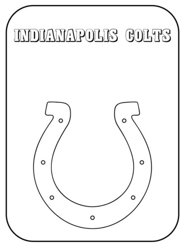 Kolorowanka Narysuj Indianapolis Colts