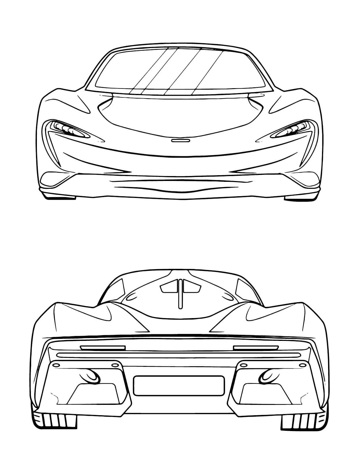 Kolorowanka Narysuj McLaren za darmo