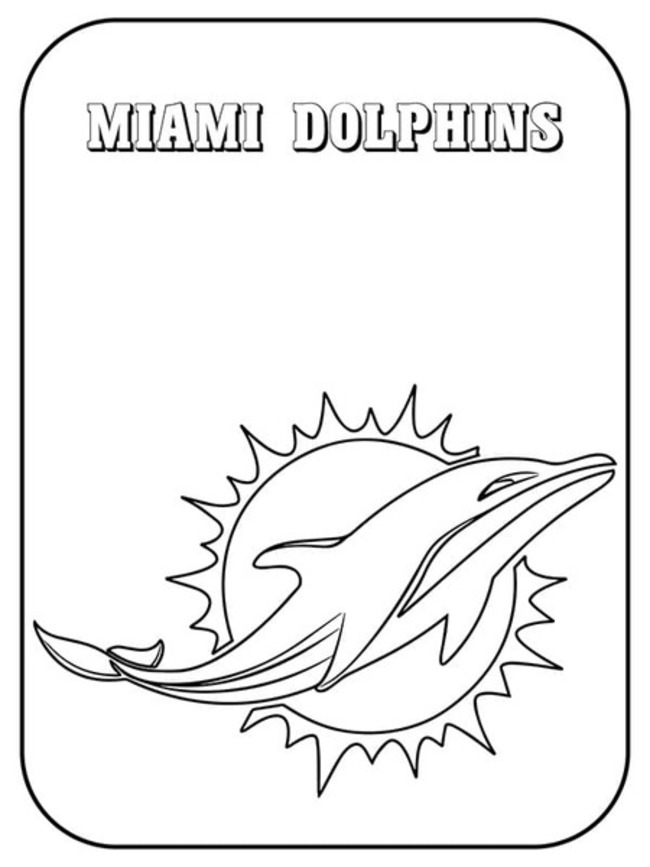 Kolorowanka Narysuj Miami Dolphins