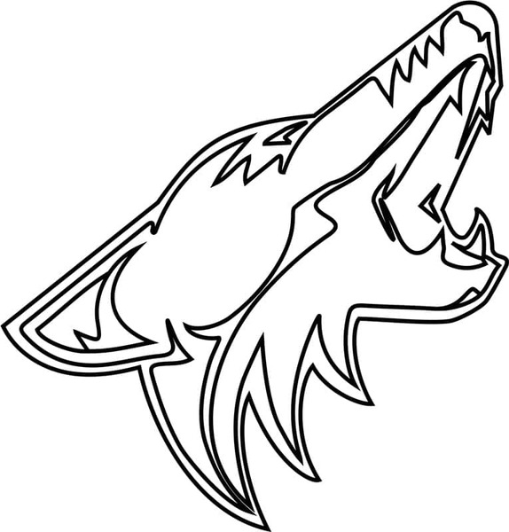 Kolorowanka Narysuj logo Arizona Coyotes