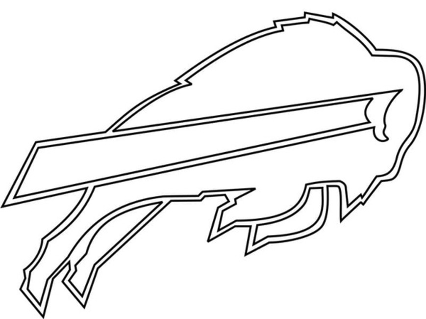 Kolorowanka Narysuj logo Buffalo Bills