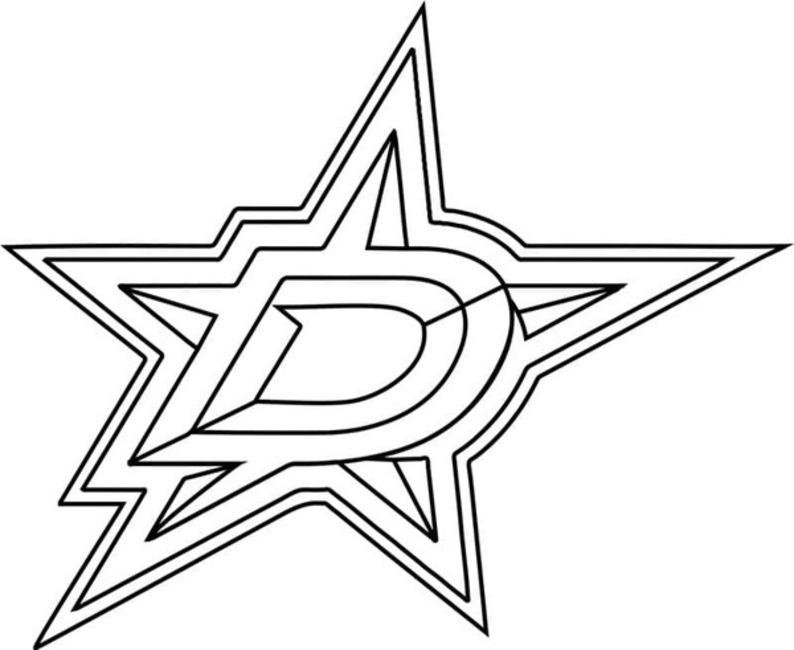 Kolorowanka Narysuj logo Dallas Stars