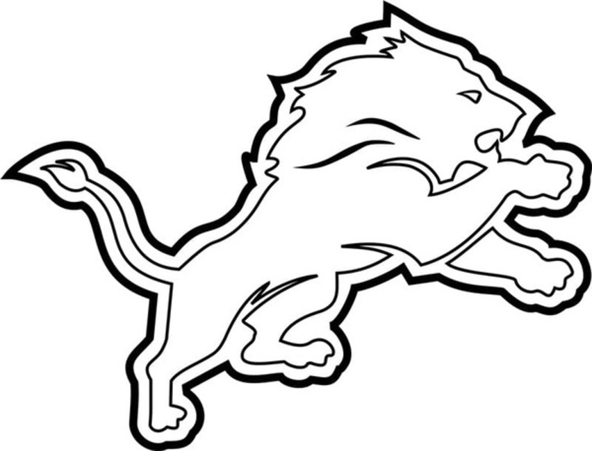 Kolorowanka Narysuj logo Detroit Lions