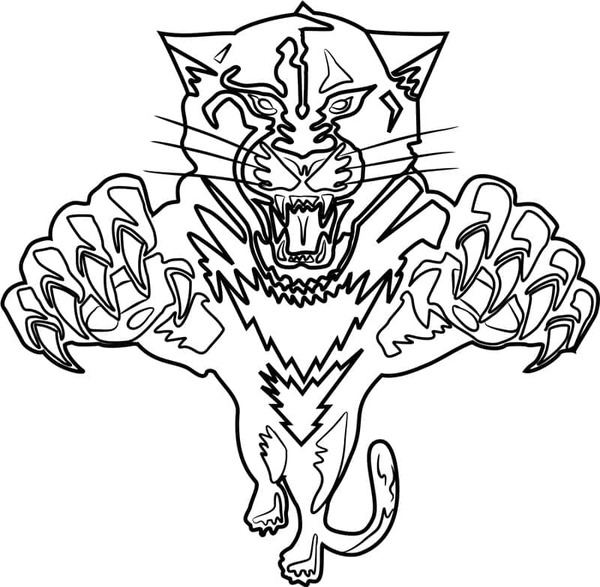 Kolorowanka Narysuj logo Florida Panthers