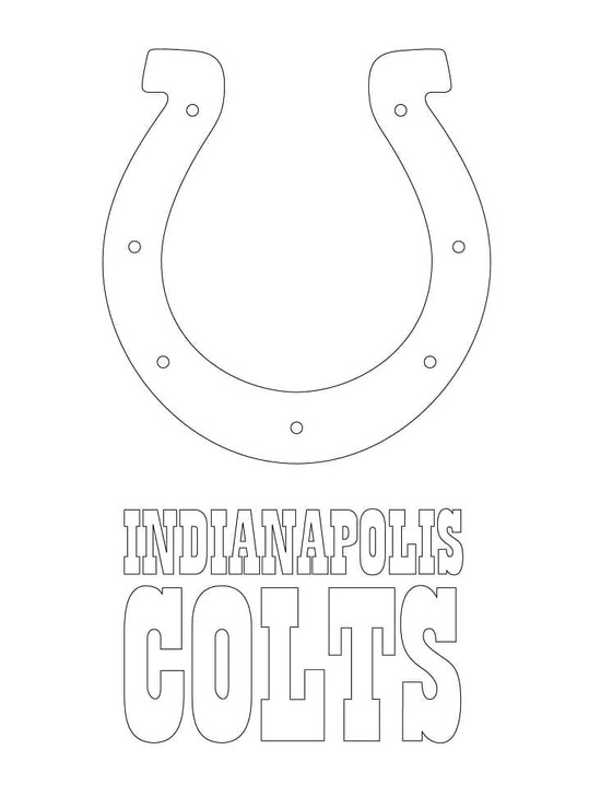 Kolorowanka Narysuj logo Indianapolis Colts