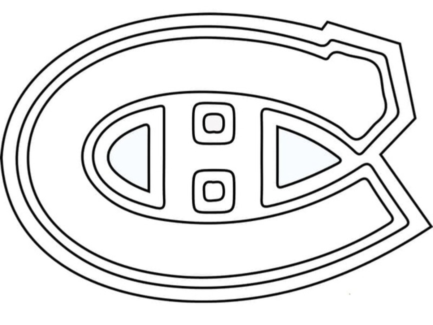 Kolorowanka Narysuj logo Montreal Canadiens