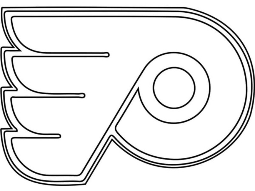 Kolorowanka Narysuj logo Philadelphia Flyers