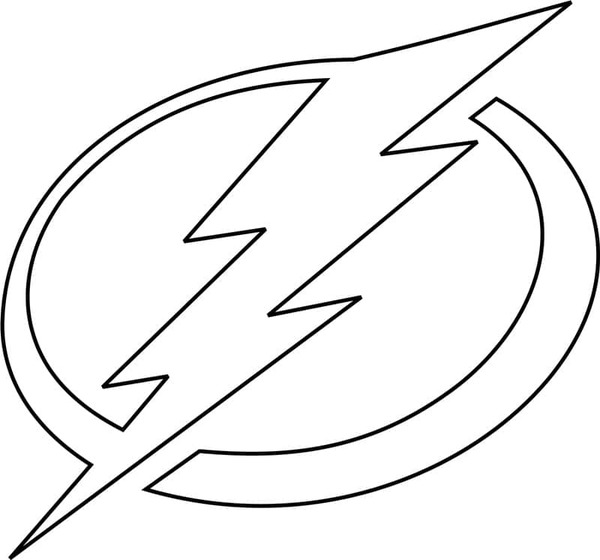 Kolorowanka Narysuj logo Tampa Bay Lightning