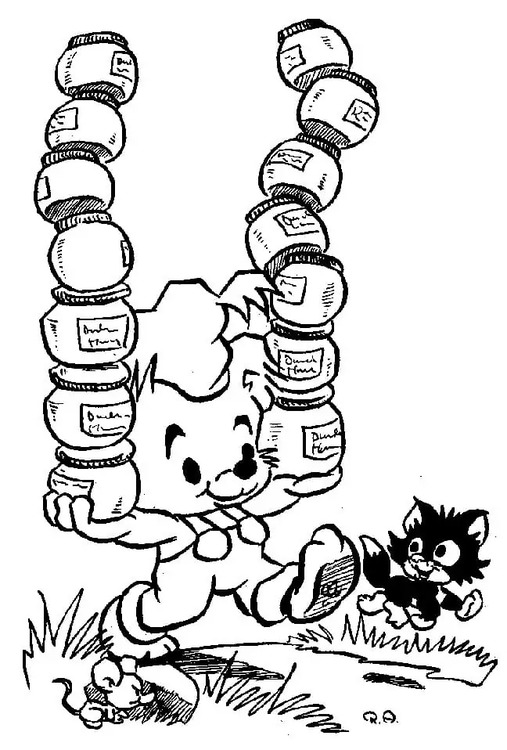 Kolorowanka Narysuj Bamse 4