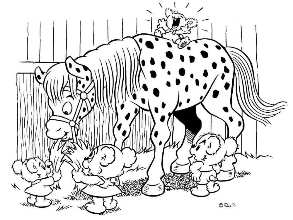 Kolorowanka Narysuj Bamse 8
