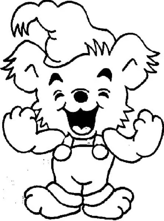 Kolorowanka Narysuj Bamse dzieci