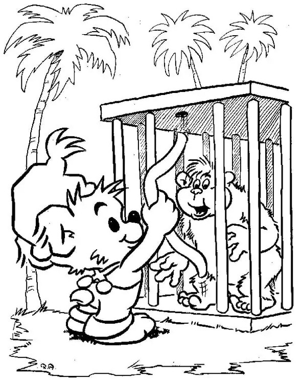 Kolorowanka Narysuj Bamse podstawowy