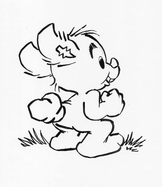 Kolorowanka Narysuj Bamse zabawa