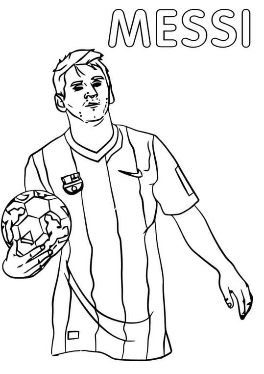 Kolorowanka Narysuj niesamowit Lionel Messi