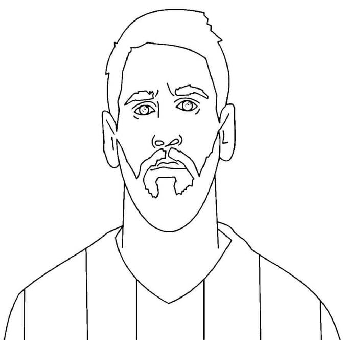 Kolorowanka Narysuj obraz Lionel Messi