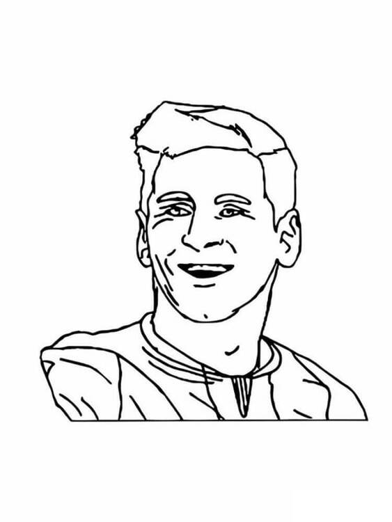 Kolorowanka Narysuj zabawn Lionel Messi