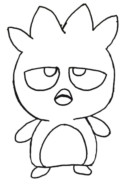 Kolorowanka Narysuj Badtz Maru w Sanrio