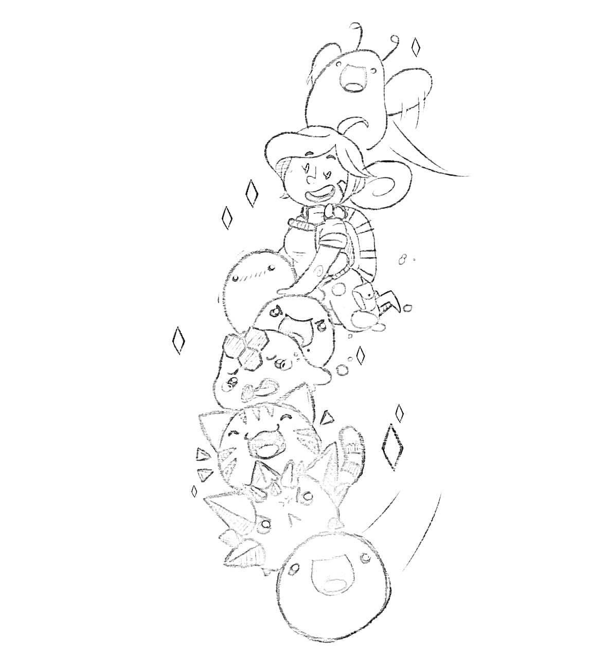 Kolorowanka Narysuj Slime Rancher 4