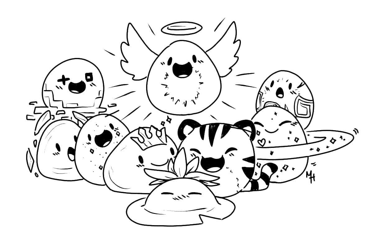 Kolorowanka Narysuj Slime Rancher 6
