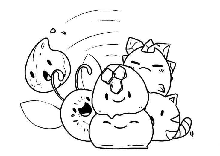 Kolorowanka Narysuj Slime Rancher 8