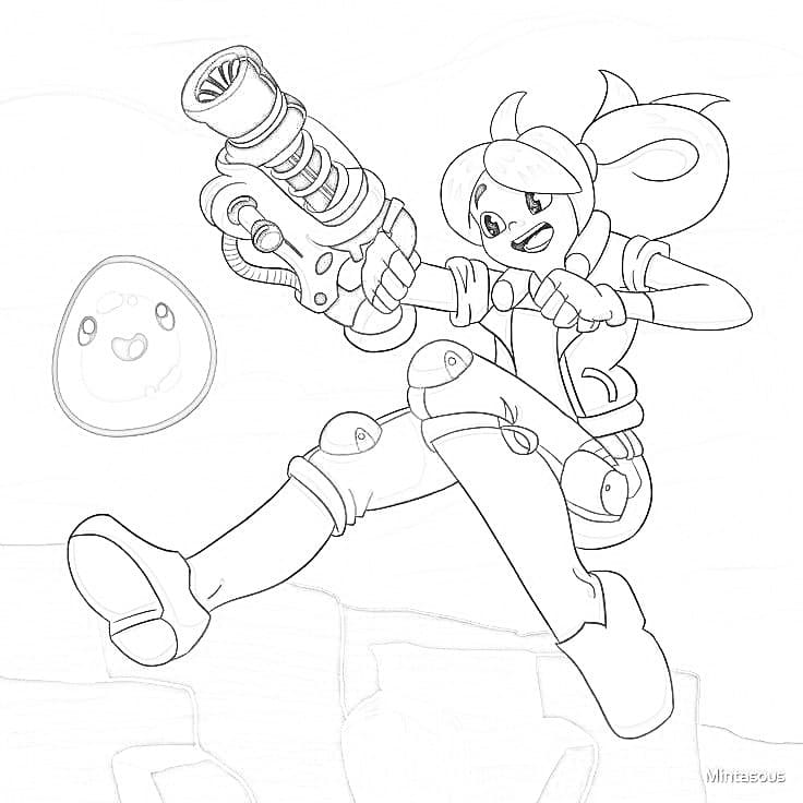 Kolorowanka Slime Rancher bardzo prosty