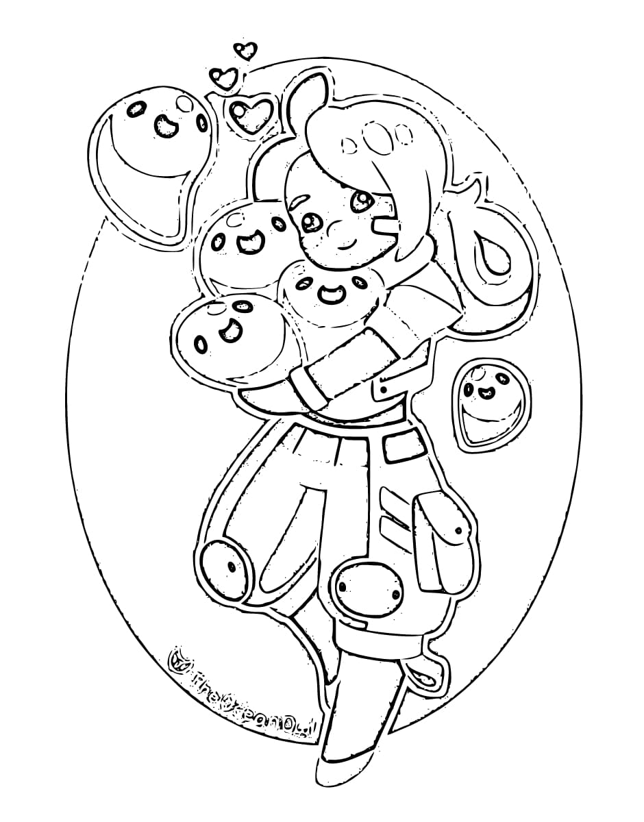 Kolorowanka Slime Rancher dla dzieci