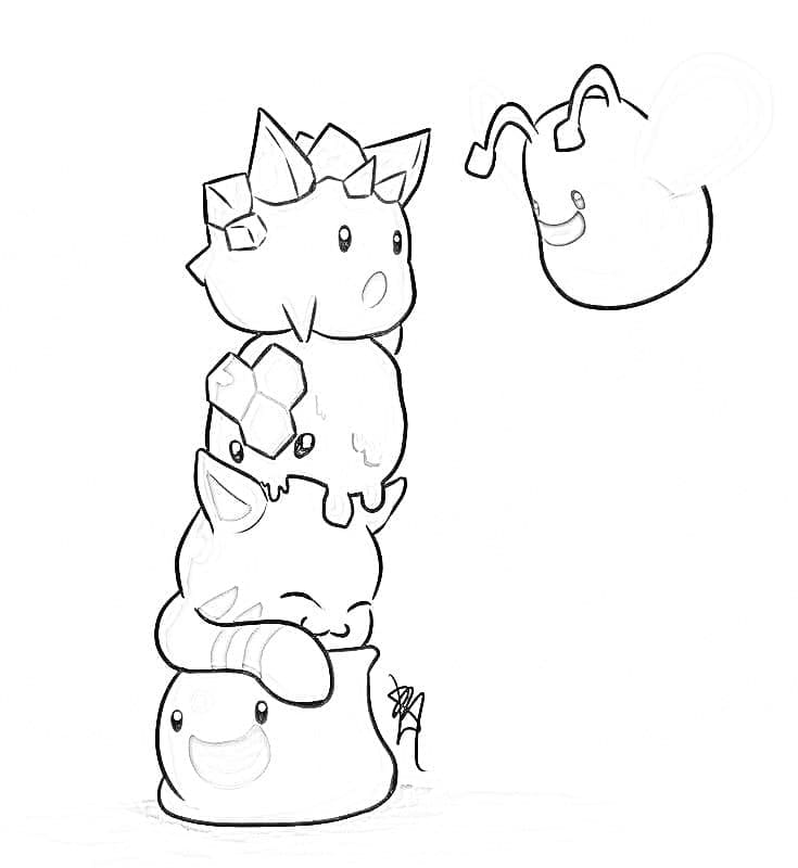Kolorowanka Slime Rancher łatwy