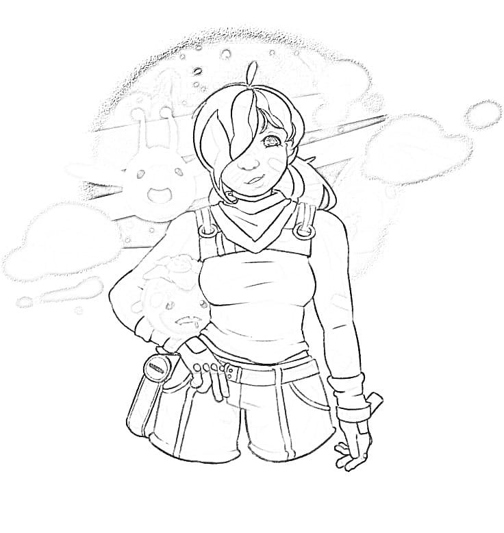 Kolorowanka Slime Rancher prosty