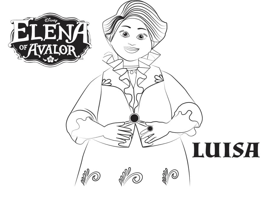Kolorowanka Elena z Avaloru bezpłatnie dla dzieci