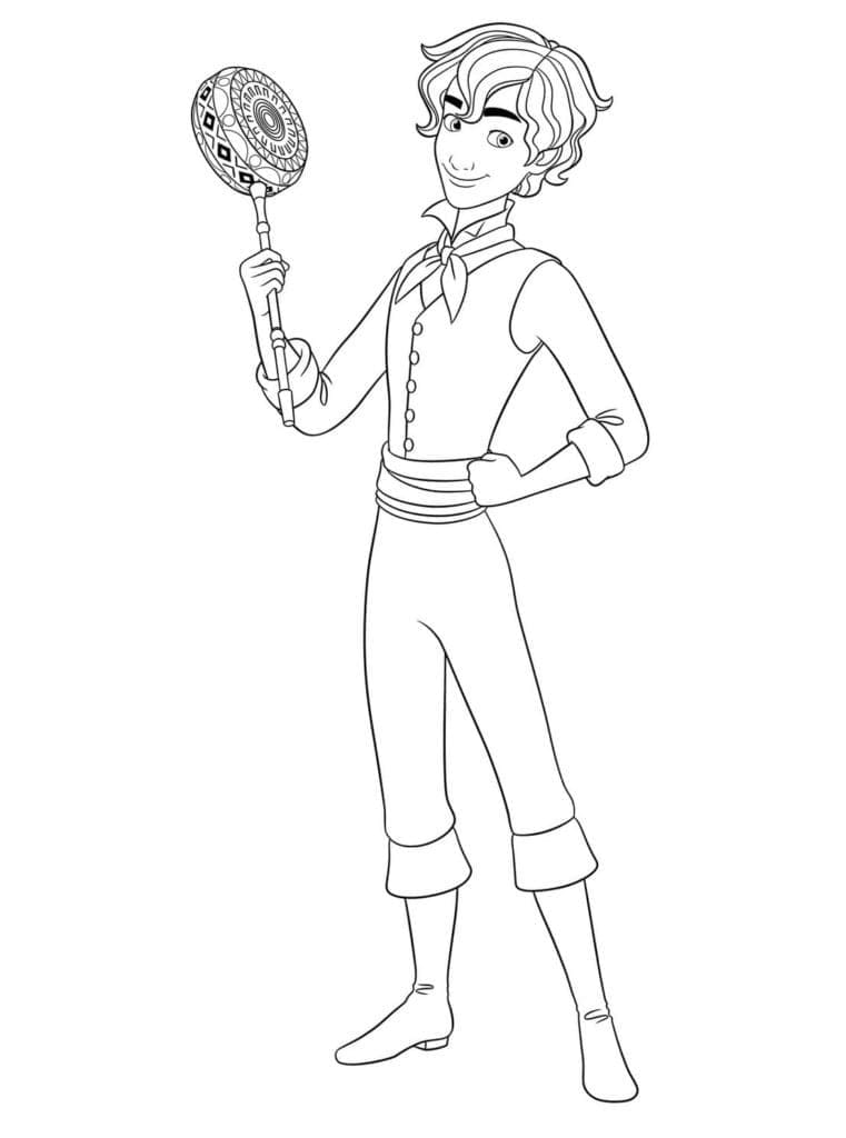 Kolorowanka Elena z Avaloru podstawowy do druku