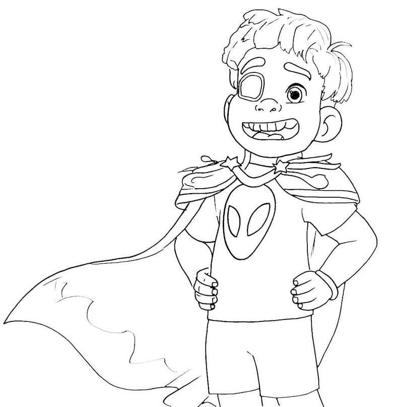 Kolorowanka Elio bezpłatna prosty