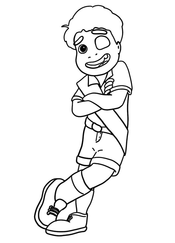 Kolorowanka Elio do druku dla dzieci