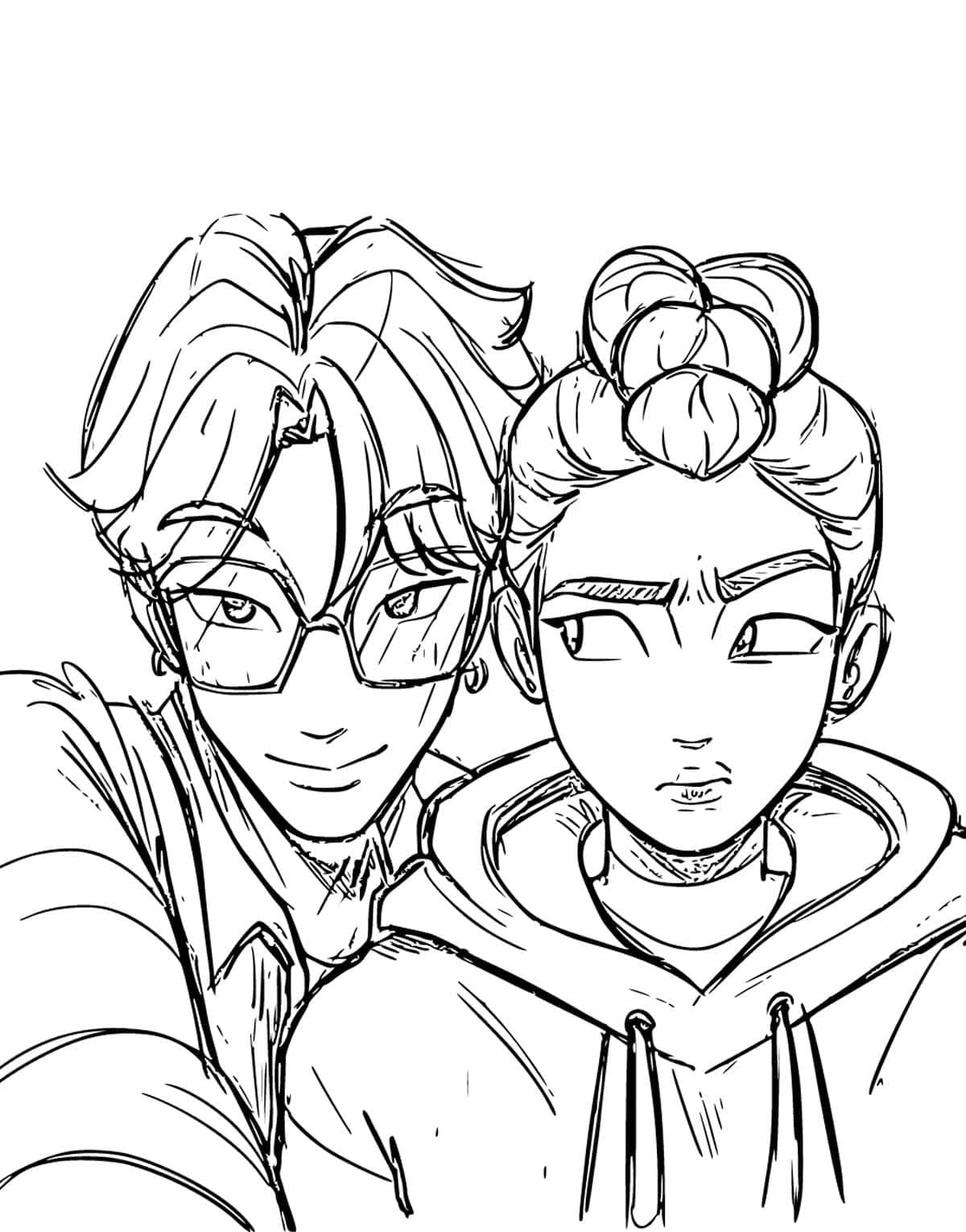 Kolorowanka KPop Demon Hunters do druku