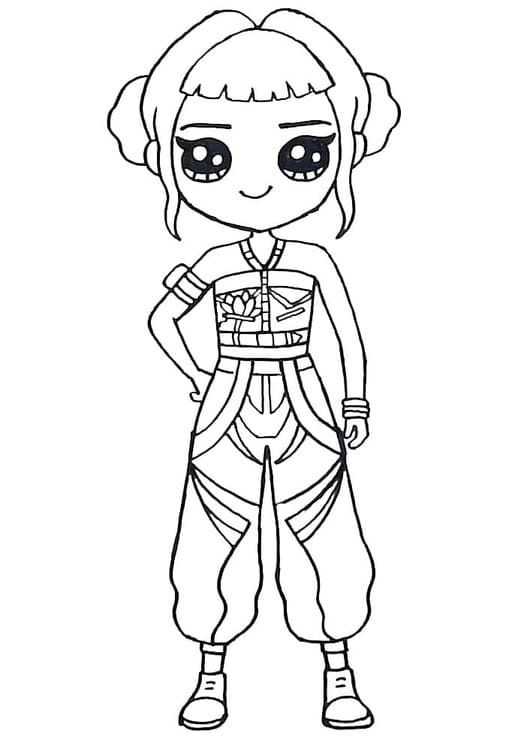 Kolorowanka KPop Demon Hunters wydruku