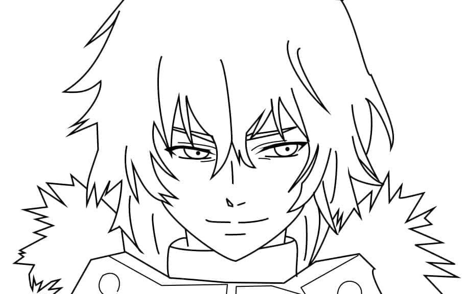 Kolorowanka Narysuj Ayato Kirishima z Tokyo Ghoul