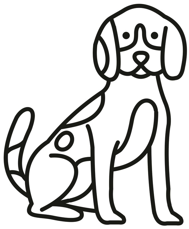Kolorowanka Narysuj Beagle bezpłatnie dla dzieci