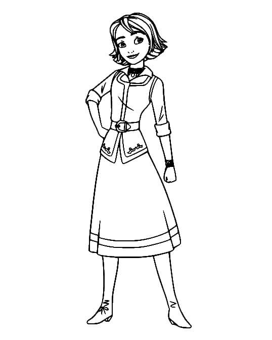 Kolorowanka Narysuj Elena z Avaloru wydruku