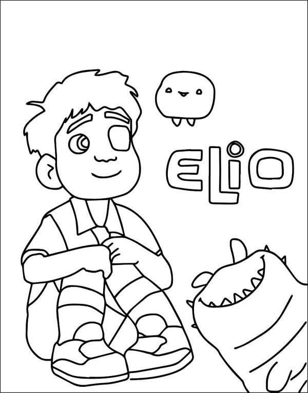 Kolorowanka Narysuj Elio 3
