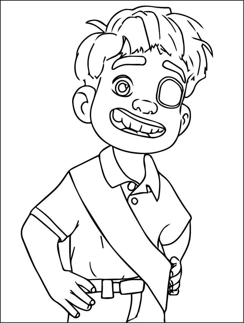 Kolorowanka Narysuj Elio 5