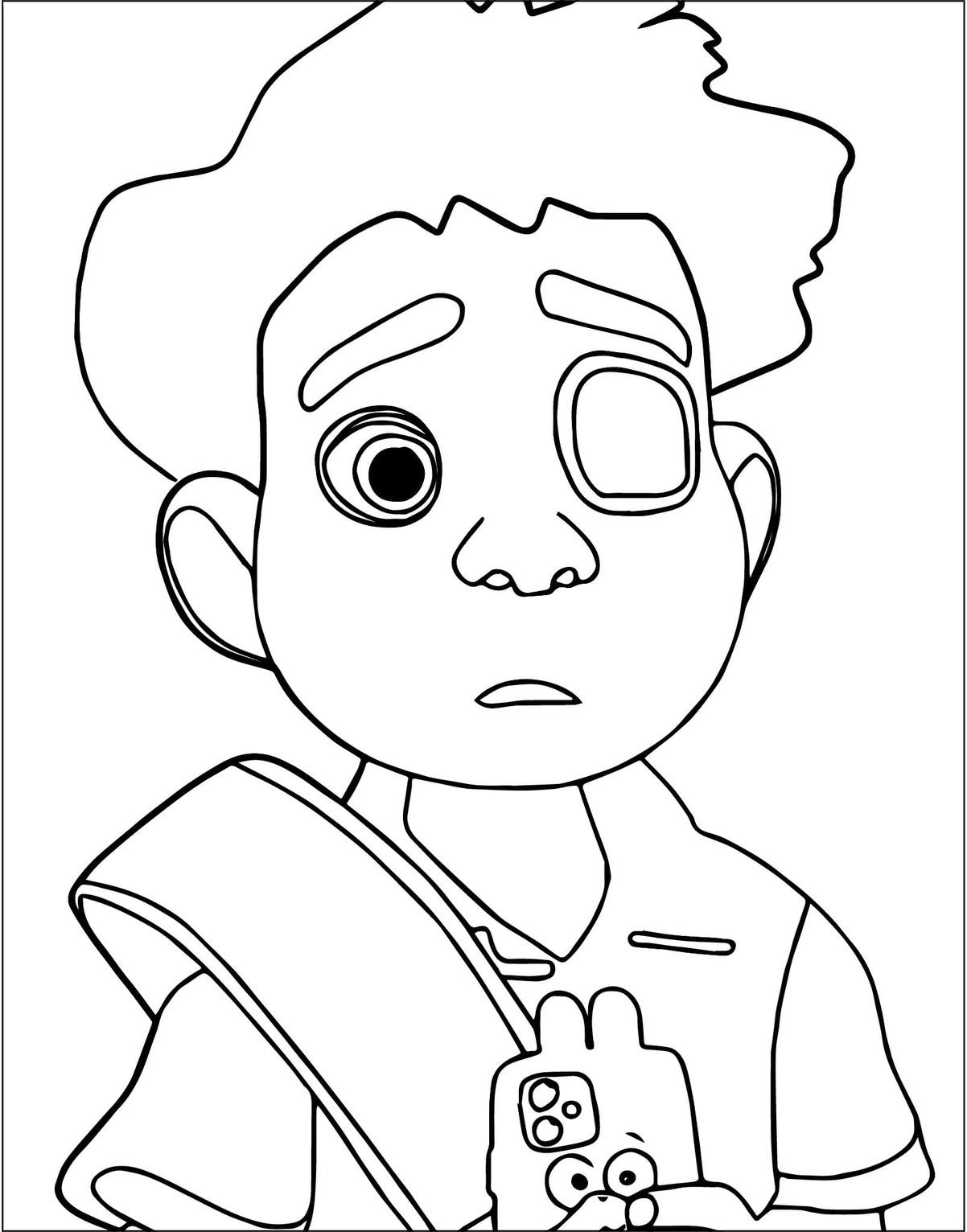 Kolorowanka Narysuj Elio bezpłatna łatwy